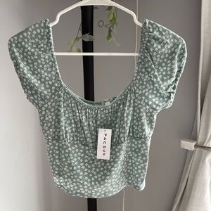 pacsun flower NEW crop top
